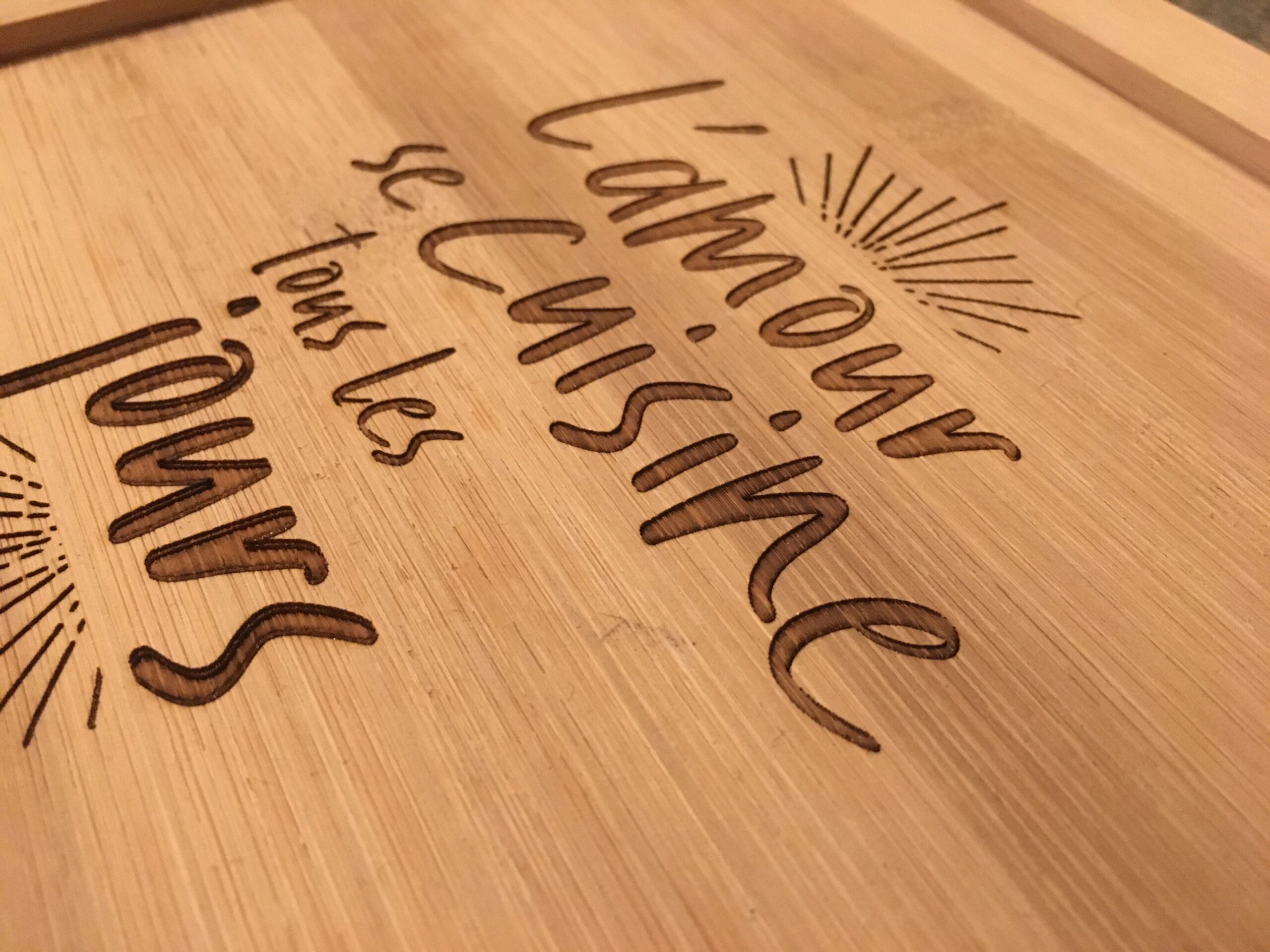 Votre objet en bois gravé personnalisé