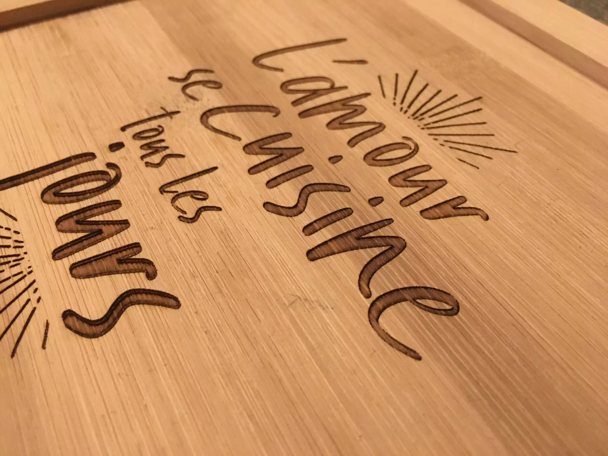 Votre objet en bois gravé personnalisé